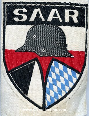 ÄRMELABZEICHEN 'SAAR' des Stahlhelm - Bund Deutscher...