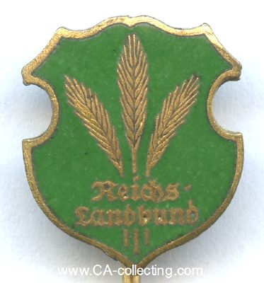 REICHSLANDBUND (RLB). Mitgliedsabzeichen 3. Form. Bronze...