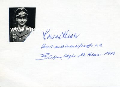 KNABE, Konrad. Major der Luftwaffe a.d....