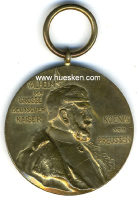 KAISER WILHELM I.-ERINNERUNGSMEDAILLE 1897. Bronze 40mm...