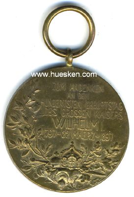 Photo 2 : KAISER WILHELM I.-ERINNERUNGSMEDAILLE 1897. Bronze 40mm...