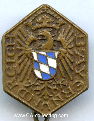 BAYERN UND REICH. Mitgliedsabzeichen um 1925. Bronze...