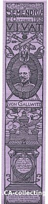 VIVATBAND 'von Gallwitz - Semendria 12. Oktober 1915'.