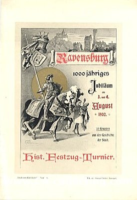 RAVENSBURG. Programmblatt zum 1000-jährigen...