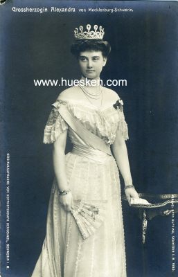 PHOTO-POSTKARTE Grossherzogin Alexandra von...