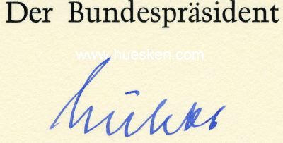 LÜBKE, Heinrich. Bundespräsident und...