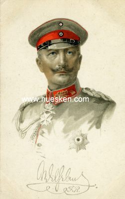 FARB-POSTKARTE Kaiser Wilhelm II.