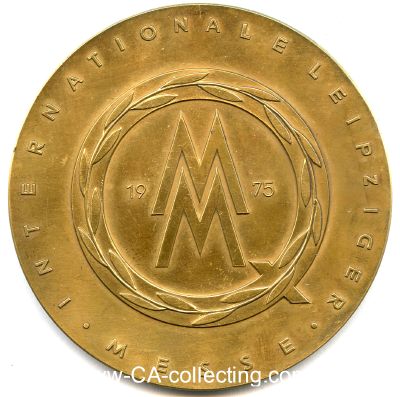 INTERNATIONALE LEIPZIGER MESSE 1975. Medaille 'Für...