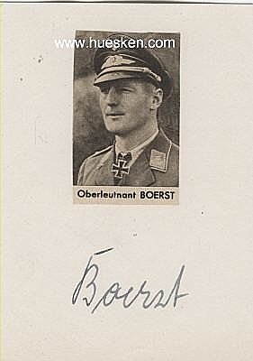 BOERST, Alwin. Major der Luftwaffe im Stukageschwader 2...