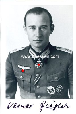 ZIEGLER, Werner. Oberstleutnant des Heeres, Kommandeur...
