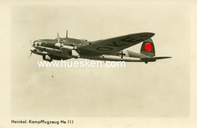 PHOTO-POSTKARTE 'Heinkel-Kampfflugzeug He 111'.