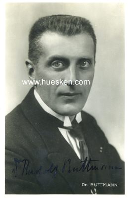 BUTTMANN, Dr. Rudolf Hermann. Frühes NSDAP-Mitglied...