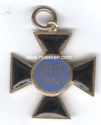 Photo 2 : LOUISEN-ORDEN 1813/1814. Ordenszeichen. GOLD und Emaille....