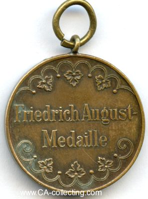 Foto 2 : BRONZENE FRIEDRICH AUGUST-MEDAILLE 1905. Bronze. 28mm am...