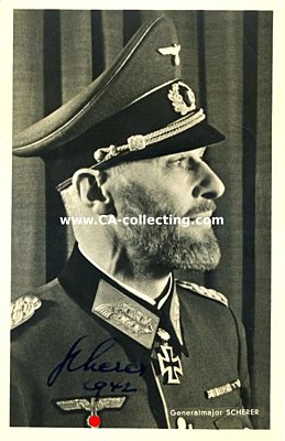 SCHERER, Theodor. Generalleutnant des Heeres,...