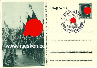 GANZSACHE-POSTKARTE zum Reichsparteitag 1937...