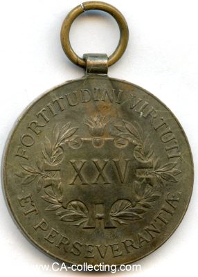 Foto 2 : FEUERWEHR-EHRENMEDAILLE M.1905 FÜR 25 JAHRE. Bronze....