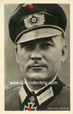 HOFFMANN-PORTRÄT-POSTKARTE Major Hans Fritsche. R...