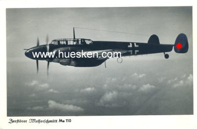 PHOTO-POSTKARTE 'Zerstörer Messerschmitt Me 110'.