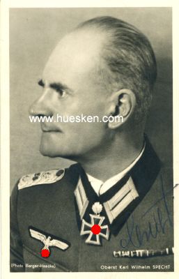 SPECHT, Karl Wilhelm. General der Infanterie,...