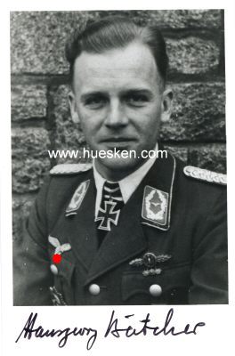BÄTCHER, Hansgeorg. Major der Luftwaffe, Kommandeur...