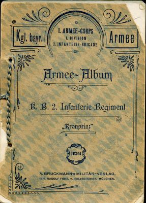 ARMEE-ALBUM 1913/14 des Königl. Bayer. 2....