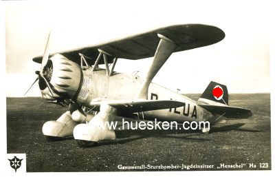 PHOTO-POSTKARTE 'Ganzmetall-Sturzbomber-Jagdeinsitzer...