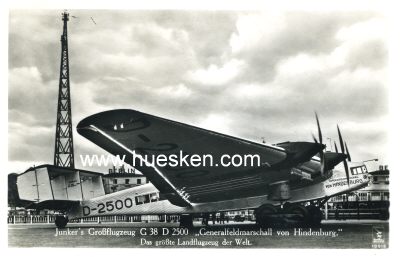 PHOTO-POSTKARTE Junkers Großflugzeug G 38 D 2500...