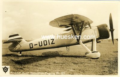PHOTO-POSTKARTE 'Henschel-Metall-Mehrzwecke-Flugzeug Hs...