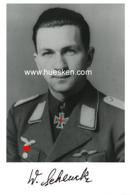 SCHENCK, Wolfgang. Oberstleutnant der Luftwaffe,...