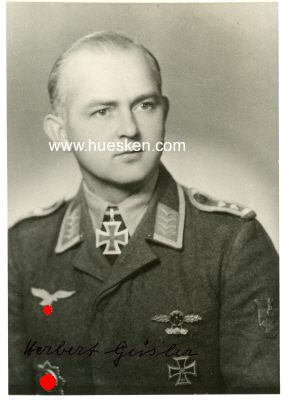 GEISLER, Herbert. Stabsfeldwebel der Luftwaffe im...