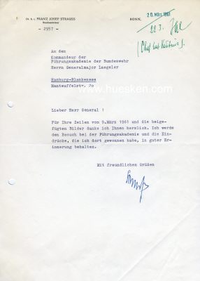 Photo 2 : STRAUSS, Franz Josef. Wortgewaltiger dt. Politiker,...
