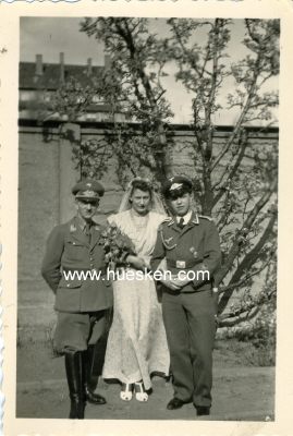 PHOTO 9x6cm: Politischer Leiter mit Brautpaar.