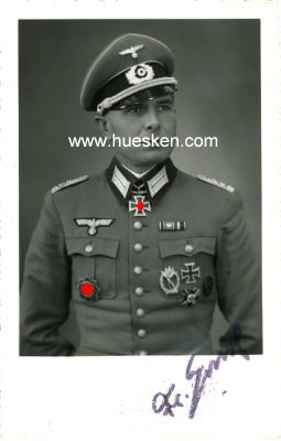 JAKOB, Friedrich. Oberstleutnant des Heeres, Führer...