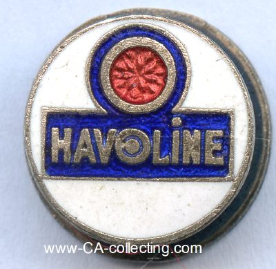 HAVOLINE (Motoröl). Firmenabzeichen 1930er-Jahre....
