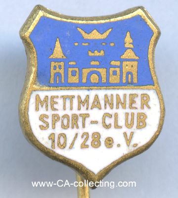 METTMANN. Abzeichen des Mettmanner Sport-Club 10/28....