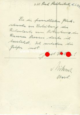 Photo 2 : MIKOSCH, Hans. Generalleutnant des Heeres, Kommandant der...