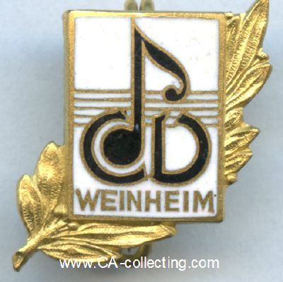 WEINHEIM. Ehrennadel des Gesangsverein Weinheim....