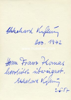 Photo 2 : KYLLING-SCHMIDT, Ekkehard. Hauptmann des Heeres im...