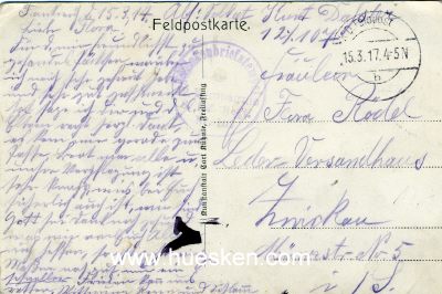 Foto 2 : POSTKARTE DUN. 1917 als Feldpost gelaufen,...