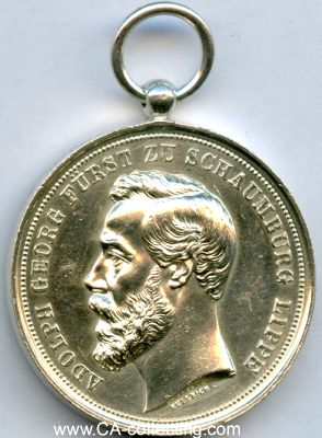 Foto 3 : SILBERNE VERDIENSTMEDAILLE Fürst Adolph Georg...