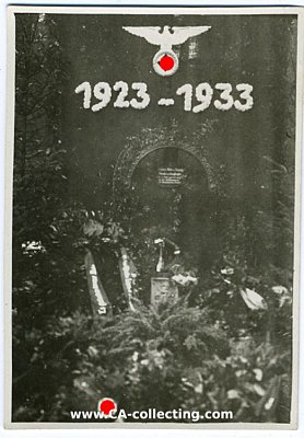 PHOTO 8x6cm: Grabstätte eines am 9. November 1923...