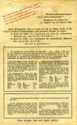 ALLIIERTES FLUGBLATT 1943/44 gerichtet an die deutsche...