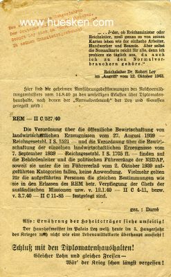 Photo 2 : ALLIIERTES FLUGBLATT 1943/44 gerichtet an die deutsche...