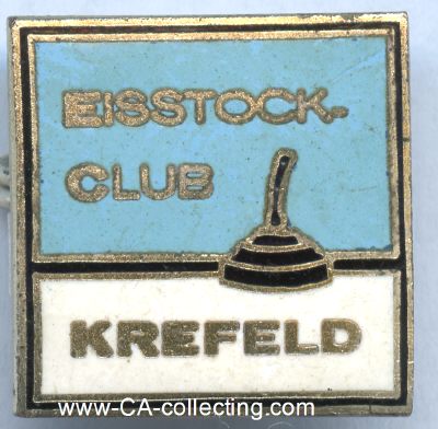 KREFELD. Mitgliedsabzeichen des Eisstock-Club Krefeld...