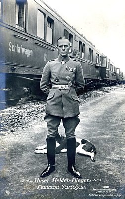 SANKE-PORTRÄT-POSTKARTE 'Leutnant Parschau'.