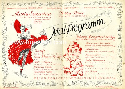 MAI-PROGRAMM 1947 des Revue-Theaters 'Palladium'....