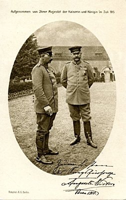 PHOTO-POSTKARTE 'Kaiser Wilhelm II. mit...
