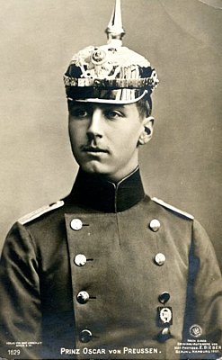 PHOTO-POSTKARTE Prinz Oscar von Preussen