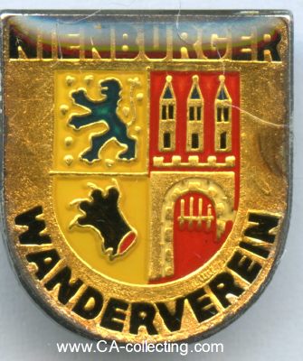 NIENBURG. Anstecknadel 'Nienburger Wanderverein'. 18mm.